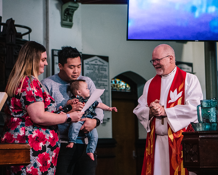 Baptism Family at Pentecost